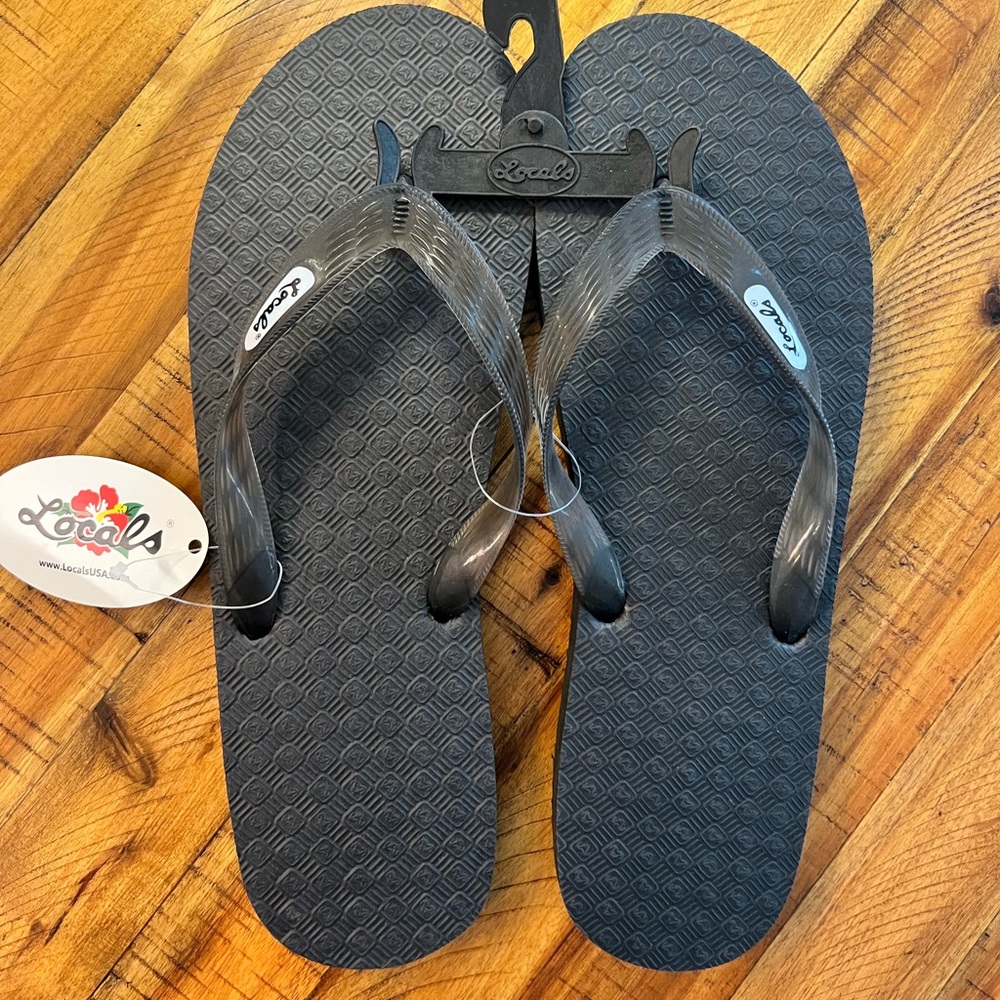 LOCALS Original Men's Translucent Black Strap Slippah